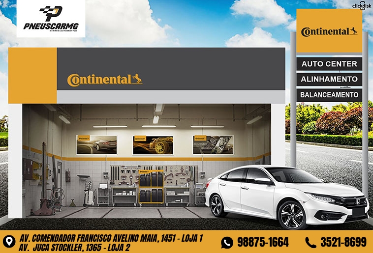 Banner PNEUSCARMG CENTRO AUTOMOTIVO